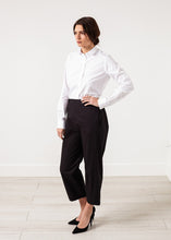 Load image into Gallery viewer, Wide Cropped Trouser in Black