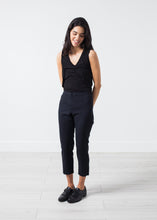 Load image into Gallery viewer, Wool Cropped Pant in Navy