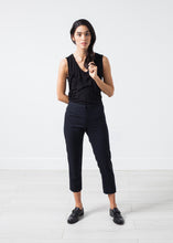 Load image into Gallery viewer, Wool Cropped Pant in Navy