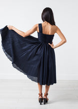 Load image into Gallery viewer, One Shoulder Dress in Navy