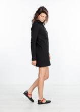 Load image into Gallery viewer, Fleece Jersey Dress in Black