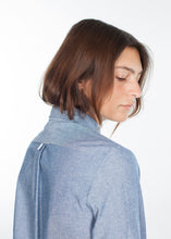 Load image into Gallery viewer, Chambray Shirtdress in Blue
