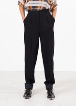 Load image into Gallery viewer, Contrast Cuff Pant in Black