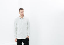 Load image into Gallery viewer, Kasuri Jersey Button-Up in Ivory/Black