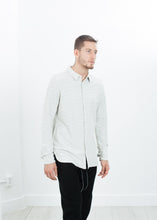 Load image into Gallery viewer, Kasuri Jersey Button-Up in Ivory/Black