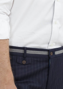 Sinclair Trouser in Navy Stripe