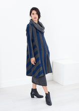 Load image into Gallery viewer, Petale Coat in Silver/Blue