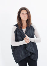 Load image into Gallery viewer, Quilted Mesh Waistcoat in Black/White