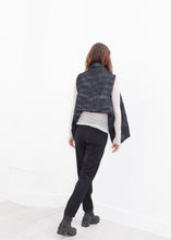 Load image into Gallery viewer, Quilted Mesh Waistcoat in Black/White