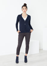 Load image into Gallery viewer, Square Cardigan in Navy