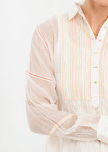 Load image into Gallery viewer, Sheer Rainbow Blouse in White