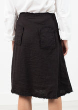 Load image into Gallery viewer, Wrap Snap Skirt in Black
