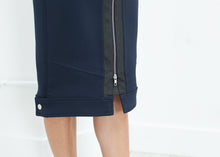 Load image into Gallery viewer, Contrast Zipper Skirt in Navy