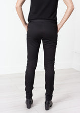 Load image into Gallery viewer, Leather Panel Trouser in Black