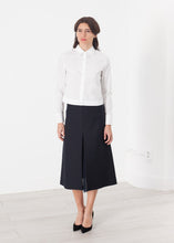 Load image into Gallery viewer, Tulle Pleat Skirt in Navy
