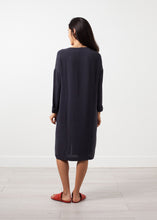 Load image into Gallery viewer, Long Sleeve Silk Dress