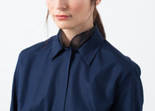 Load image into Gallery viewer, Sheer Silk Collar Button Up