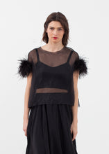 Load image into Gallery viewer, Organza Feather Top