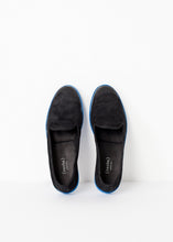 Load image into Gallery viewer, Suede Loafers - Black/Blue