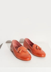 Leather Loafer in Rose